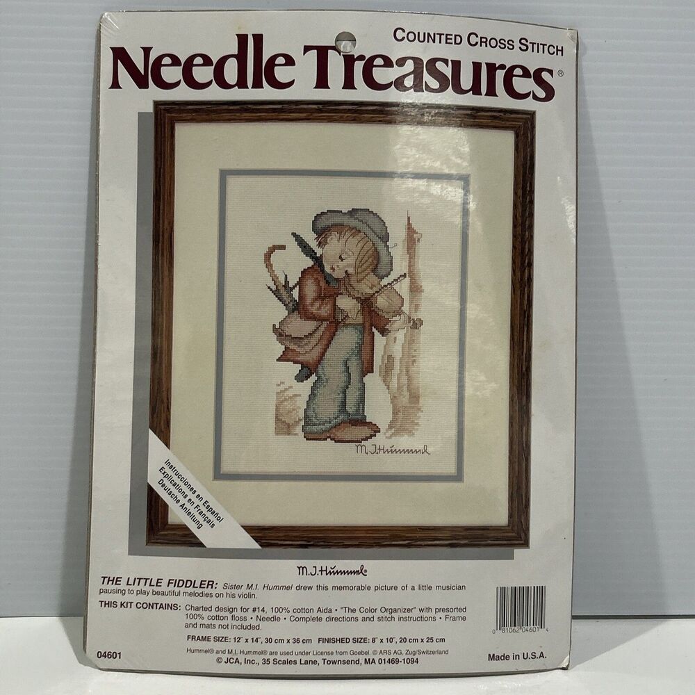 Needle Treasures Counted Cross Stitch Kit The Little Fiddler M.J. Hummel Design